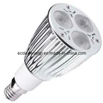 Luz LED com CE e Rhos 9W E14